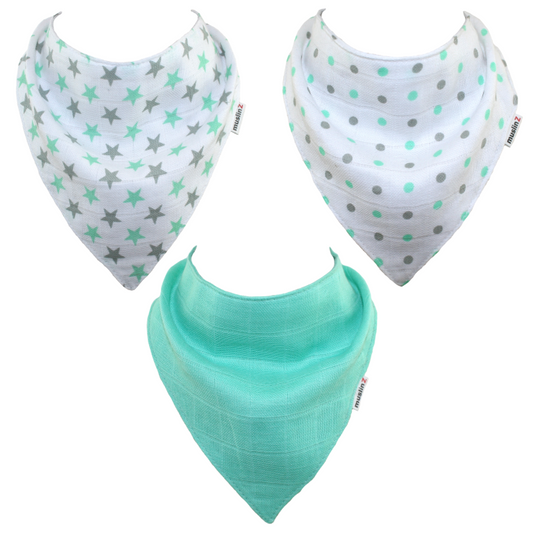 MuslinZ 3pk Dribble Bibs (MINT)